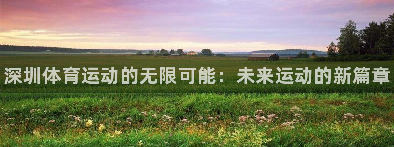 J9官方正版app娱乐是那个系列的台子：深圳体育运动的无限可